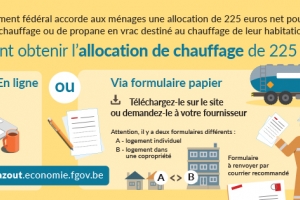 Chèque mazout : comment obtenir les 225 euros ?